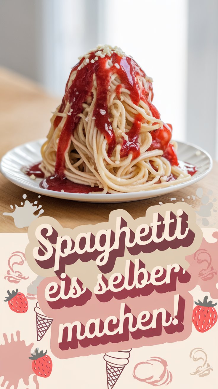 Spaghetti Eis Dessert – Der italienische Klassiker zum Selbermachen