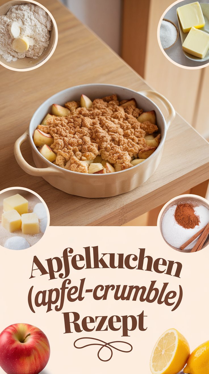 Apfelkuchen / Apfel-Crumble – Knusprig & fruchtig